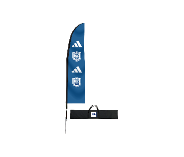 adidas Co-Branded 13' Blade Flag Kit Pole Carry Bag and Ground Stake