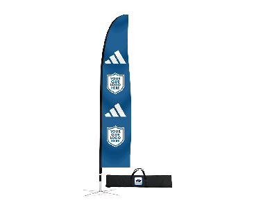 adidas Co-Branded 21' Blade Flag Kit Pole Carry Bag and Folding Base