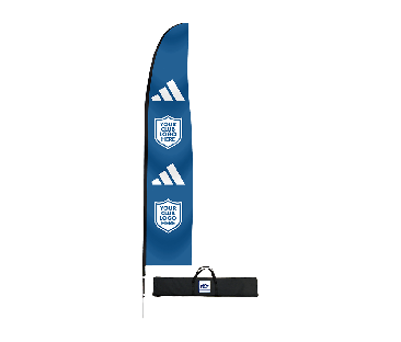 adidas Co-Branded 21' Blade Flag Kit Pole Carry Bag and Ground Stake
