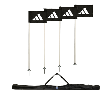 Corner Flag Kit, Set of 4 includes stakes, poles and carry bag