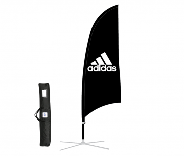 adidas 11' Blade Flag Kit  Pole Carry Bag and Folding Base