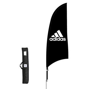 adidas 13' Blade Flag Kit  Pole Carry Bag and Ground Stake