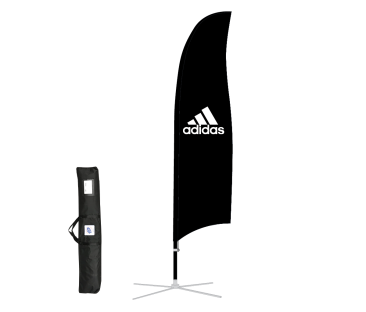 adidas 13' Blade Flag Kit  Pole Carry Bag and Folding Base