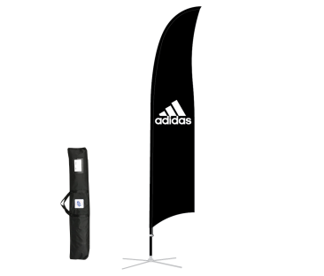 adidas 16' Blade Flag Kit  Pole Carry Bag and Folding Base