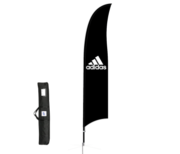 adidas 16' Blade Flag Kit  Pole Carry Bag and Ground Stake