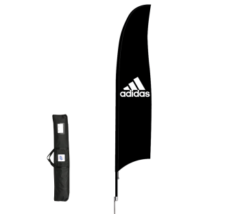 adidas 21' Blade Flag Kit  Pole Carry Bag and Ground Stake