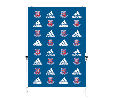 adidas Co-Branded 5' Free Standing Double Sided Stretch Wall Kit Hardware