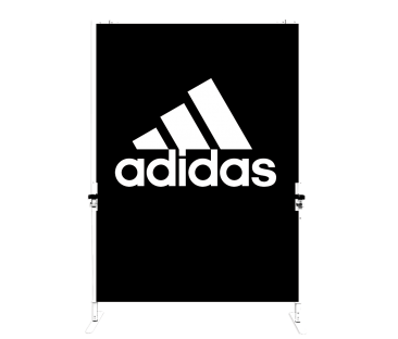 adidas 5' Free Standing Double Sided Stretch Wall Kit Hardware 