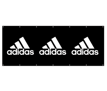 adidas 5' x 12' Mesh Fence Banner